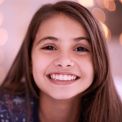 Young girl with healthy smile