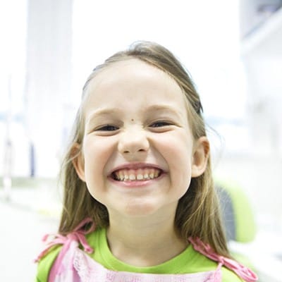 young girl smiling