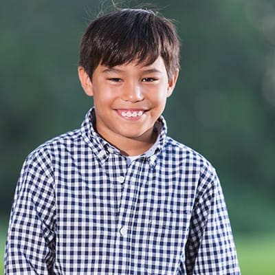 Little boy with healthy smile