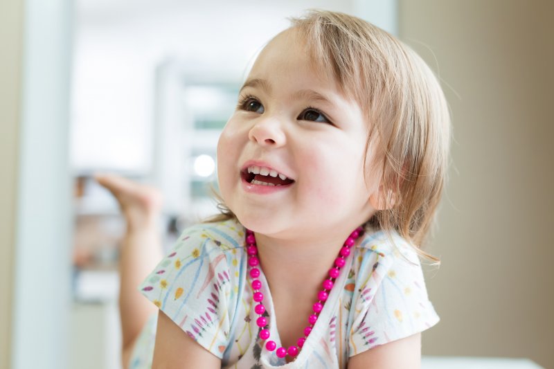 toddler with a lip-tie